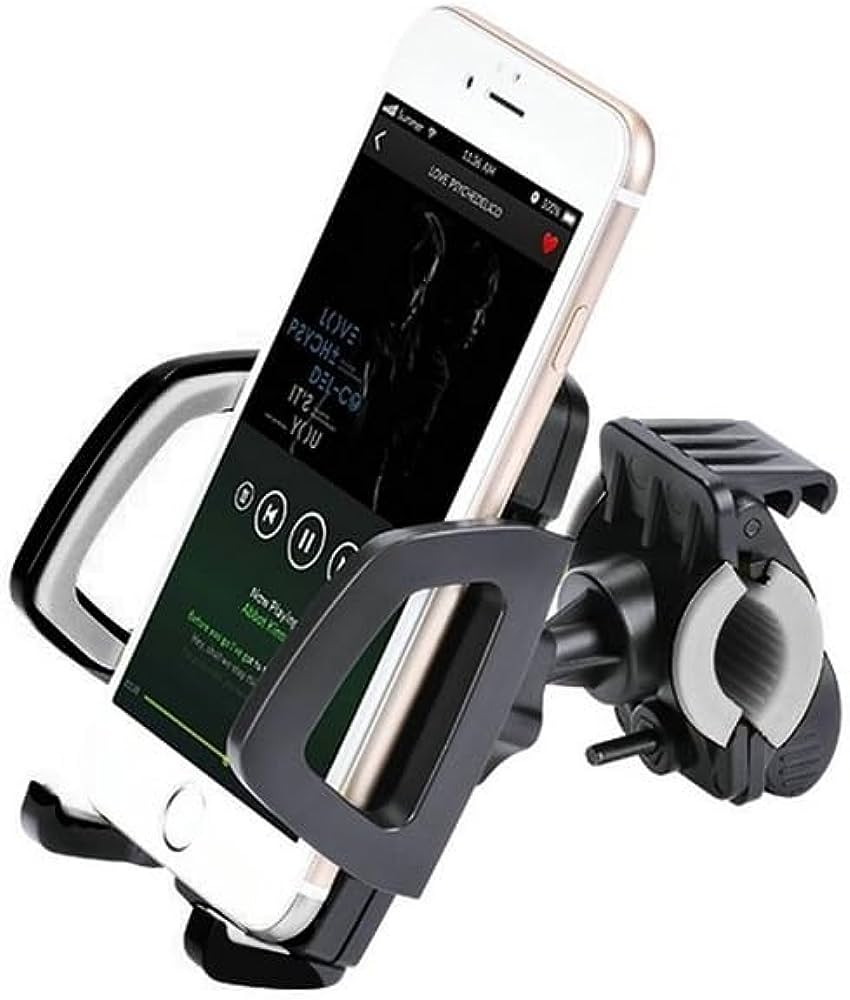 Support de téléphone portable à guidon réglable rotatif, pour moto, vélo, poussette Support de téléphone portable à guidon réglable rotatif, pour moto, vélo, poussette